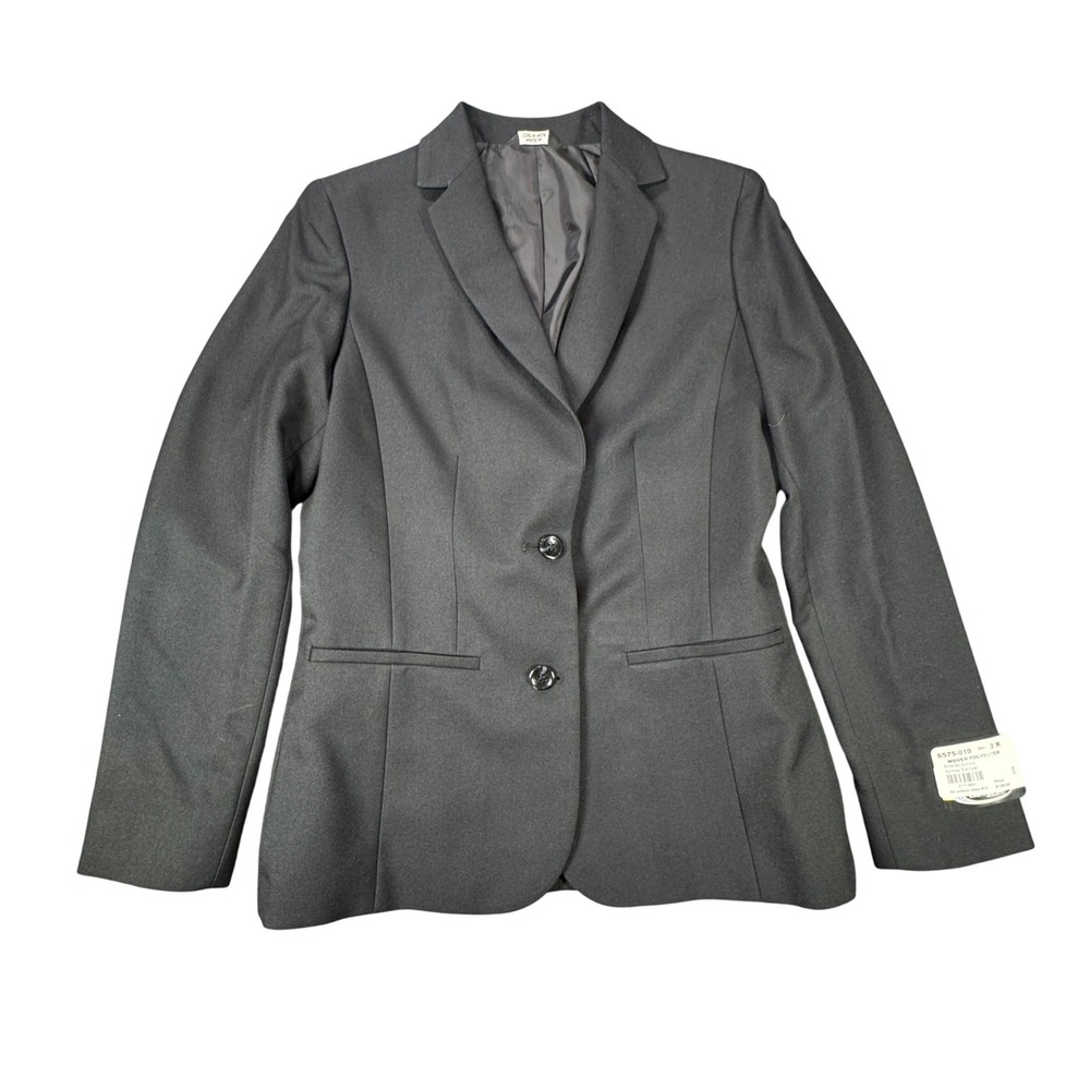 Edwards Signature‎ Blazer Womens 2R Black Suit Jacket Formal Business Career